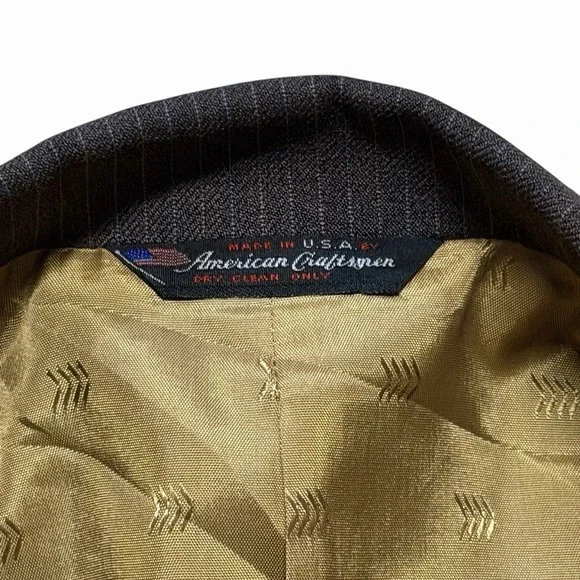 Vintage Tregos Westwear Brown Blazer Men's Size 44‎ Western Sport Coat USA Made - Picture 10 of 14